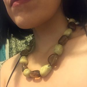 Vintage chunky stone necklace